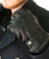 Фото #2 товара Men's Insulated Faux-Leather Touchscreen Gloves