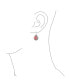 ფოტო #3 პროდუქტის Western Style Teardrop Scroll Filigree Scroll Stabilized Pink Rhodochrosite Lever Back Dangle Earrings For Women.925 Sterling Silver