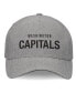 Men's Heather Gray Washington Capitals Elements A-Frame Leather Strapback Hat