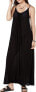 Raviya 260952 Women's Crepe Sleeveless Maxi Dress Swim Cover-up Black Size Small