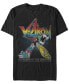 ფოტო #1 პროდუქტის Voltron: Defender of the Universe Men's Retro Rainbow Defender Of The Universe Short Sleeve T-Shirt