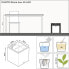 LECHUZA Canto Stone Cube 40 Blumentopf - komplettes LED-Set, Quarzwei