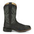 Фото #1 товара Justin Boots Zeke Wide Square Toe Cowboy Mens Black Casual Boots UN7132