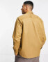 Фото #3 товара Selected Homme overshirt in cord mix in beige