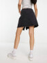 Фото #4 товара Urban Revivo asymmetric denim mini skirt in grey