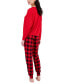 Фото #2 товара Women's 2-Pc. Long-Sleeve Packaged Pajamas Set, Created for Macy's
