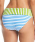 Фото #2 товара Women's Striped Fold-Over Bikini Bottoms