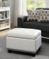 Фото #16 товара 24" Faux Leather 5th Avenue Storage Ottoman