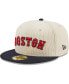 ფოტო #2 პროდუქტის Men's White Boston Red Sox Corduroy Classic 59FIFTY Fitted Hat