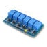 Optoisolation relay module 6 channel - 10A/250VAC contacts - 5V coil