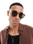 Фото #3 товара Spitfire post punk round sunglasses in tort with black lens