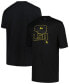 Фото #1 товара Men's Black LSU Tigers Big Tall Pop T-Shirt