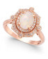 Фото #1 товара Кольцо EFFY Collection Aurora Opal-Diamond Oval