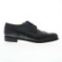 Фото #1 товара Dino Monti Alpha Mens Black Wide Oxfords & Lace Ups Wingtip & Brogue Shoes 11