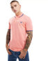 Фото #1 товара Fred Perry twin tipped polo shirt in bright pink