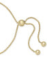 ფოტო #4 პროდუქტის Wrapped™ Diamond Love Bolo Bracelet (1/10 ct. t.w.) in 14k Gold, Created for Macy's