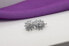 Sparkling silver earrings with zircons EA439W