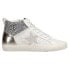 Фото #1 товара Vintage Havana Lester 16 Perforated High Top Womens Gold, Silver, White Sneaker