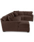 Фото #18 товара Radley 4-Pc. Fabric Chaise Sectional Sofa with Wedge Piece, Created for Macy's