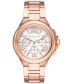 ფოტო #1 პროდუქტის Women's Camille Chronograph Rose Gold-Tone Stainless Steel Bracelet Watch 43mm