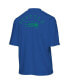 Women's Royal Seattle Seahawks Half-Sleeve Mock Neck T-Shirt