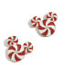 Фото #1 товара Women's Mickey Mouse Candy Cane Statement Earrings
