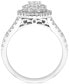 ფოტო #3 პროდუქტის Diamond Hexagon Halo Engagement Ring (1 ct. t.w.) in 14k White Gold
