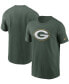 Фото #1 товара Men's Big and Tall Green Green Bay Packers Primary Logo T-shirt