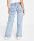 Фото #2 товара Women's Super-Low Double-Button Relaxed-Fit Denim Jean