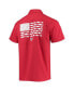 ფოტო #4 პროდუქტის Men's Scarlet Ohio State Buckeyes Slack Tide Camp Button-Up Shirt