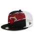 Фото #1 товара Men's Black/White Miami Heat Tear Trucker 9FIFTY Adjustable Hat