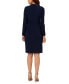 ფოტო #2 პროდუქტის Women's Jersey Tuxedo Sheath Dress