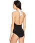 Фото #3 товара FLAGPOLE Women's 189361 Jade Black V-Neckline One Piece Swimsuits Size XS