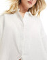 Фото #4 товара New Look textured beach shirt in white