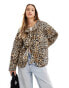 Фото #1 товара ASOS DESIGN quilted animal jacket