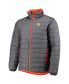 Фото #3 товара Men's Gray Clemson Tigers Powder Lite Omni-Heat Reflective Full-Zip Jacket