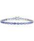 Фото #1 товара Tanzanite Tennis Bracelet (6 ct. t.w.) in Sterling Silver