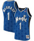 Men's Tracy Mcgrady Blue Orlando Magic 2001-02 Hardwood Classics Swingman Jersey Синий, XL - фото #2