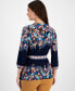 ფოტო #2 პროდუქტის Women's Printed Faux-Wrap Top, Created for Macy's