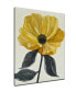'Elegant Poppy IV' Yellow Floral Canvas Wall Art, 30x20"