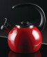 Фото #3 товара Enamel on Steel 2-Qt. Whistling Teakettle with Flip-Up Spout