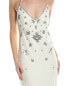 Фото #3 товара Marchesa Notte Embellished Column Gown Women's White 10