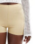 ASOS DESIGN disco micro shorts in gold