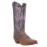 Laredo Larissa Snip Toe Cowboy Womens Brown, Purple Casual Boots 52214