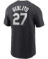 Фото #3 товара Men's Lucas Giolito Black Chicago White Sox Name Number T-shirt