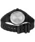ფოტო #3 პროდუქტის HUGO Men's Grail Quartz Black Silicone Watch 42mm