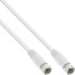 Фото #2 товара InLine SAT Cable 2x shielded ultra low loss 2x F-male >75dB white 1m