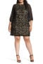 Фото #2 товара Adrianna Papell 156266 Women's Lace Shift Dress Plus Size Black Sz. 14W US