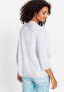 Фото #4 товара Women's 100% Cotton 3/4 Sleeve Open Front Cropped Cardigan