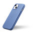 Фото #8 товара Чехол для iPhone 14 Plus ICARER из натуральной кожи с MagSafe Litchi Premium Leather Case синий